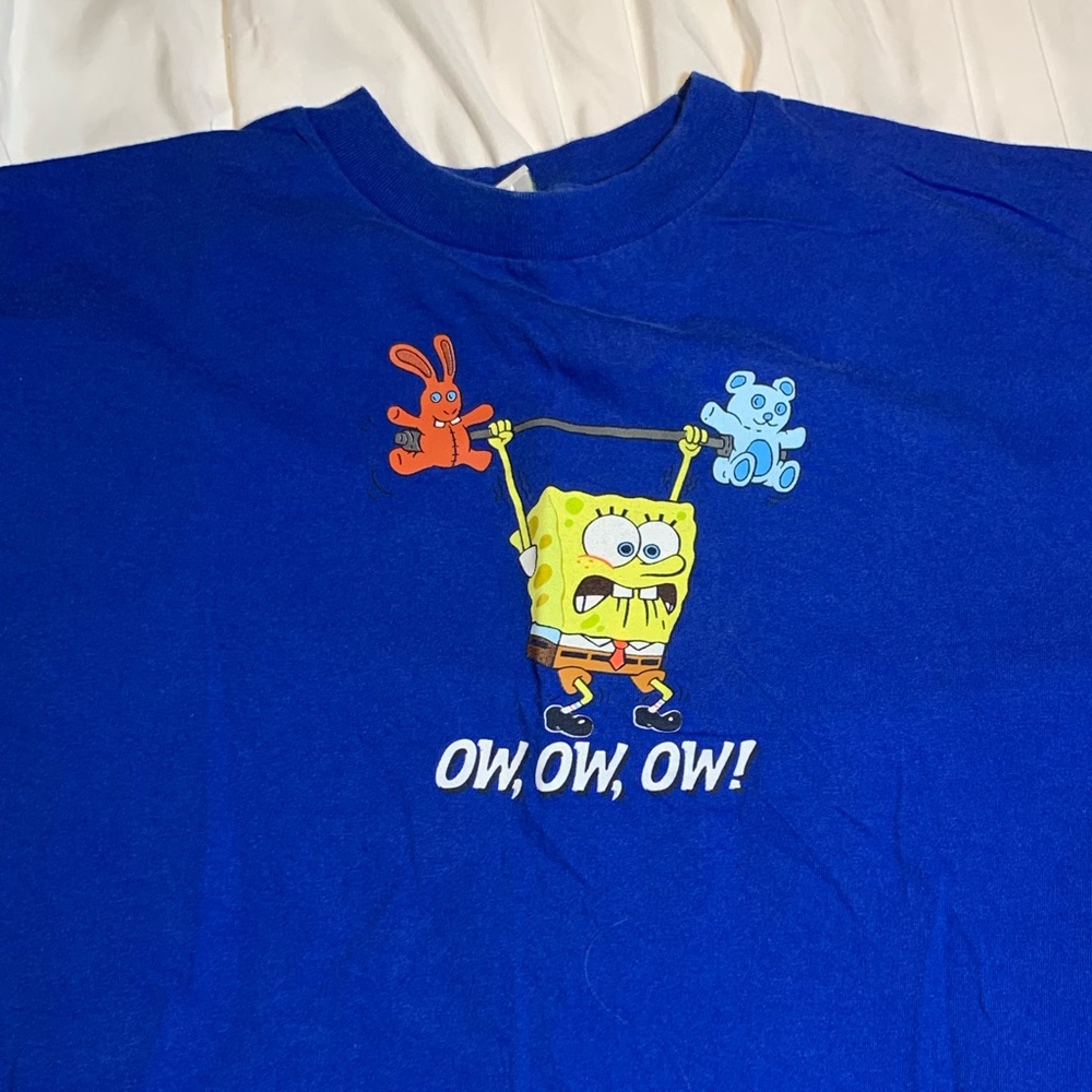 Universal Studios Blue Sponge Bob tee - Picture 4 of 6